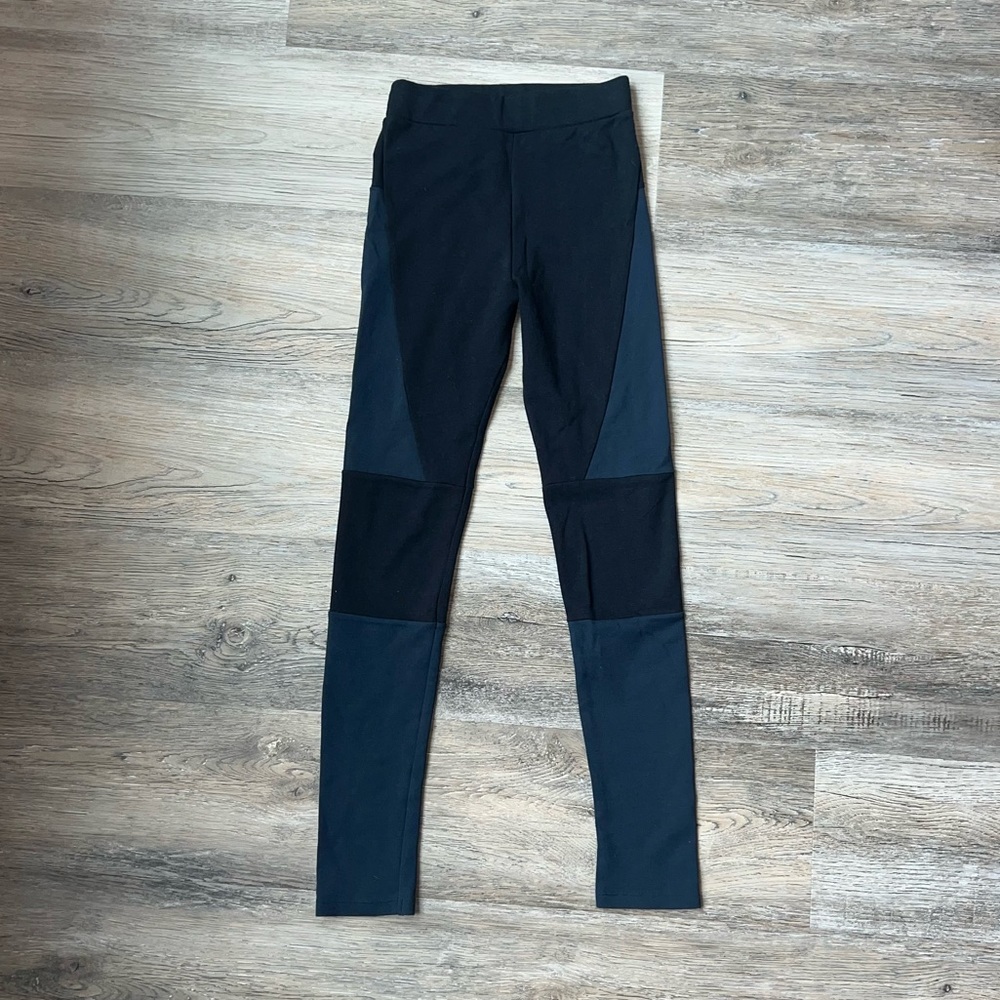 NWOT All Saints Wixon color block panel leggings